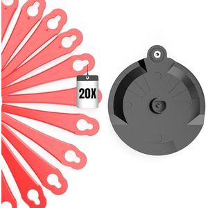 Florabest Kunststof mes (20 stuks) met snijschijf voor Florabest accu grastrimmer FAT 18 B3 - LIDL IAN 273039