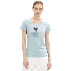 TOM TAILOR Dames 1038543 T-shirt, 30463-Dusty Mint Blue, 3XL, 30463 - Dusty Mint Blue, 3XL