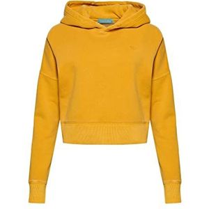 Superdry Dames Vintage Wash Crop Hood Sweatshirt, Gouden Nugget, 32