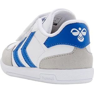 Hummel Unisex Kids Victory Sneaker, White Blue, 27 EU, witblauw., 27 EU