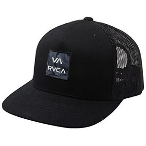 RVCA Heren Baseball Cap, Trucker/Gedrukt Zwart, One Size
