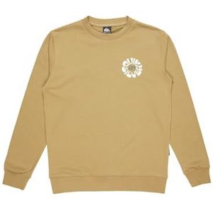 Quiksilver - Graphic Mix Crew - Trui - Beige - Katoen/Polyester
