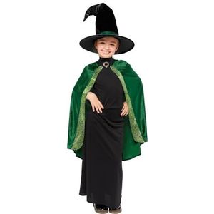 Amscan - Kinderkostuum Professor MC Gonagall van Harry Potter, jurk, cape, hoed, tovenares