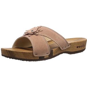 Woody anika dames slippers, Ivoor Champagne, 41 EU