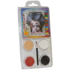 Eulenspiegel - 204733 - make-up set kleine zombie, voor ca. 40 maskers, schminkkleuren, carnaval, themafeest