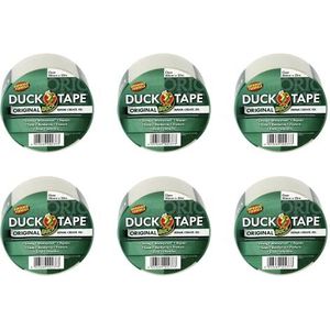 DUCK TAPE original 106-07 – Bande adhésive de tissu – Pour réparer, fixer  et renforcer – 50mm x 25m – Transparent