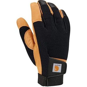 Carhartt Mannen synthetisch leer hoge behendigheid Touch gevoelige veilige manchet handschoen koud weer, zwarte gerst, medium