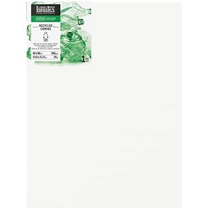 Liquitex 416060080 Recycled Canvas, gemaakt van 100% recycled plastic, hoge kwaliteit canvas met 565 g/m², FSC, 3-voudig gegrond voor olie - & acrylverf - Traditioneel - 60x80cm