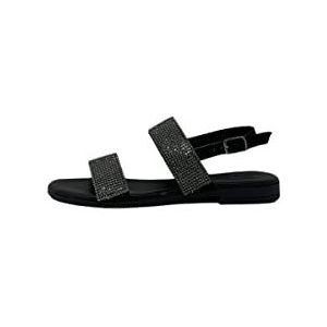 Igi&Co Babila sandalen voor dames, zwart, 36 EU, zwart., 36 EU