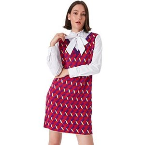 Trendyol Dames Mini Shift Regular Knitwear Jurk, Paars, M