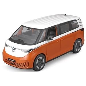 Maisto VW ID.Buzz (2023): modelauto op schaal 1:25, beweegbare kofferbak en deuren, wit-oranje (532914O)