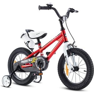 Royal Baby Freestyle Kinderfiets voor jongens en meisjes, met hand- en terugtraprem, fiets, 16 inch, rood