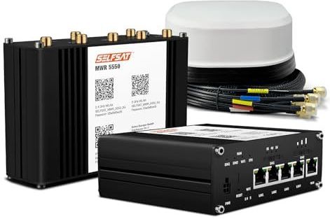 SELFSAT - MWR 5550 - Wifi-router - Wit - Tot 3,3 Gbps met SATCO 5G-antenne