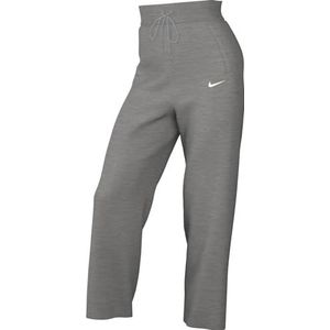 Nike Damesbroek W NSW Phnx FLC Hr Crop Swtp, Dark Grey Heather/Sail, FB8313-063, 2XL-T