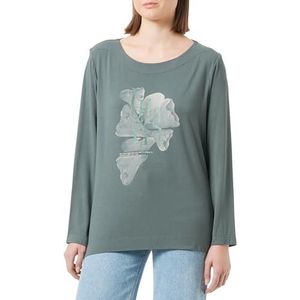 s.Oliver T-shirt voor dames met lange mouwen, groen 42, groen, 42