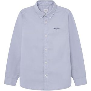 Pepe Jeans NACE Shirt voor jongens, Blauw (Oxford Blue), 10 jaar