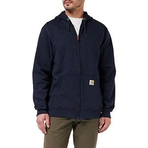 Carhartt Workwear Midweight sweatshirt met capuchon en ritssluiting voor heren, Nieuwe marine, XL