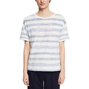 Esprit Dames 032EE1K321 T-shirt, 110/OFF Wit, Standaard