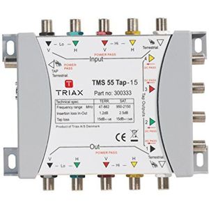 Triax TMS 55-15 5-voudige aftak, 5 ingangen, 5 uitgangen wit