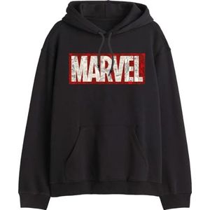 Marvel Sweatshirt met capuchon voor heren, Zwart, M