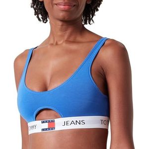 Tommy Jeans Sleutelgatbralette voor dames (Ext maten) Empire Blue M, Empire Blauw, M