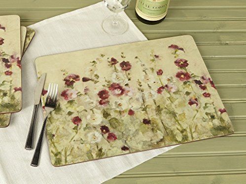 Creative Tops - Wild Field Poppies - Placemats - Rood Roze Wit - Vlekbestendig