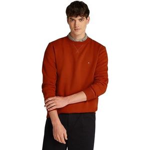 Tommy Hilfiger Heren ESSENTIAL FLEECE CREWNECK MW0MW37232, Pullover Sweatshirt, Rood, XXXL, Rood (Donker Magma), 3XL grote maten