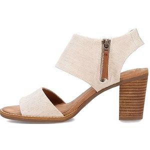 TOMS Majorca Cutout sandalen voor dames met hak, naturel, 38 EU