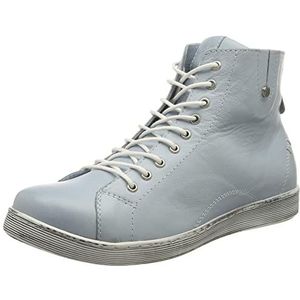 Andrea Conti Dames 0027913 hoge sneakers, pastelblauw, 36 EU