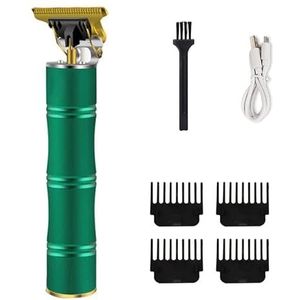 Herzberg HG04104-GRE, professionele elektrische grasmaaier, oplaadbaar, bamboegroen, ergonomisch, krachtig, snel opladen via USB, motor 5 W, snijkop van staal, batterij met lange levensduur 2500 mAh