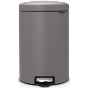 Brabantia NewIcon Prullenbak - 20 liter - Mineral Concrete Grey