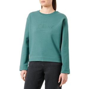 s.Oliver Sales GmbH & Co. KG/s.Oliver Dames sweatshirt lange mouwen sweatshirt lange mouwen, blauwgroen., 46