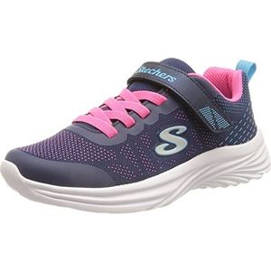 Skechers Dyna-lights Sneakers voor jongens, Navy Hot Pink Mesh Multi Trim, 35 EU