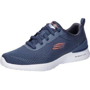 Skechers Heren Skech-AIR Dynamight BLITON Trainers, Navy Mesh/Synthetisch/Oranje Trim, 12 UK, Navy Mesh Synthetische Oranje Trim, 47.5 EU