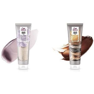 Wella Color Fresh Mask Golden Gloss 150ml & Wella Professionals Color Fresh Mask Pearl Blonde Haarkuur voor het stimuleren en veranderen van de