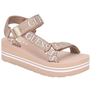 Guess Avin Wedge sandaal voor dames, Roségoud, 42 EU