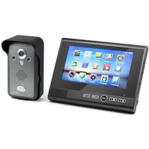 Technaxx TX-59 Draadloze video-deurbel met camera en LCD-monitor 7"" zwart