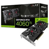 PNY - GeForce RTX 4060 Ti - Grafische Kaart - 8GB - Overclocked Dual Fan
