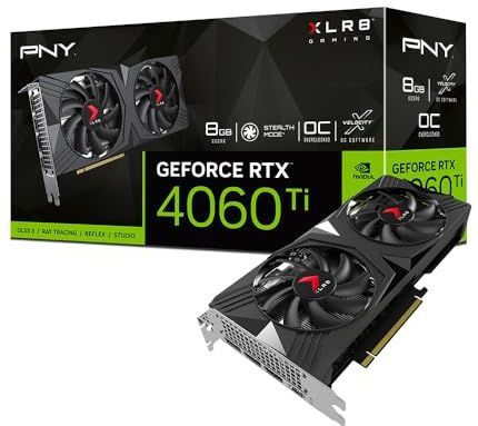 PNY - GeForce RTX 4060 Ti - Grafische Kaart - 8GB - Overclocked Dual Fan