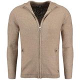 KEYLARGO - Elevator Jacket - Gebreide Jas - Beige - Hoogwaardige Wol