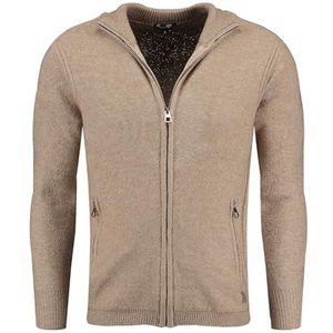 KEYLARGO - Elevator Jacket - Gebreide Jas - Beige - Hoogwaardige Wol