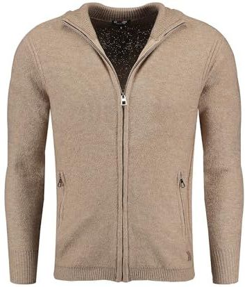 KEYLARGO - Elevator Jacket - Gebreide Jas - Beige - Hoogwaardige Wol