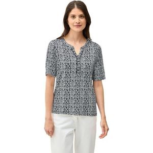 Cecil - Dames Shirt - Blauw - Katoen-Modaalmix