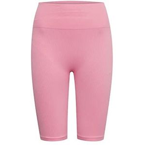 THEJOGGCONCEPT. JCSAHANA Biker Shorts voor dames, korte broek, fietsbroek met stretchaandeel, strakke pasvorm, Rosebloom (152214), L-XL