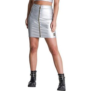 Gianni Kavanagh Silver Rebellion Skirt voor dames, zilver, XS