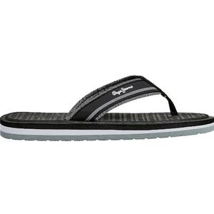 Pepe Jeans Heren West Basic Flip-Flop, zwart (zwart), 11 UK, Zwart, 46 EU