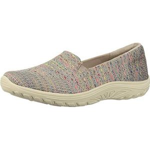 Skechers Dames Reggae Fest-Wicker-Engineered Knit Twin Gore Slip on (wilgen) Loafer Flat, Taupe, 36 EU