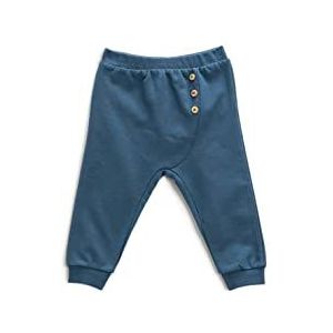 Koton Joggingbroek voor baby's, met knoopsluiting, elastische tailleband, Indigo (In3), 12-18 Maanden