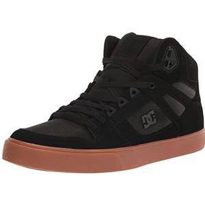 DC Shoes Pure High-top Wc Skateboardschoenen voor heren, 47 1/3 EU, Black Gum., 44 EU
