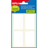 APLI 2683 - Witte etiketten voor mini-zakjes 34,0 x 53,0 mm 6 vellen